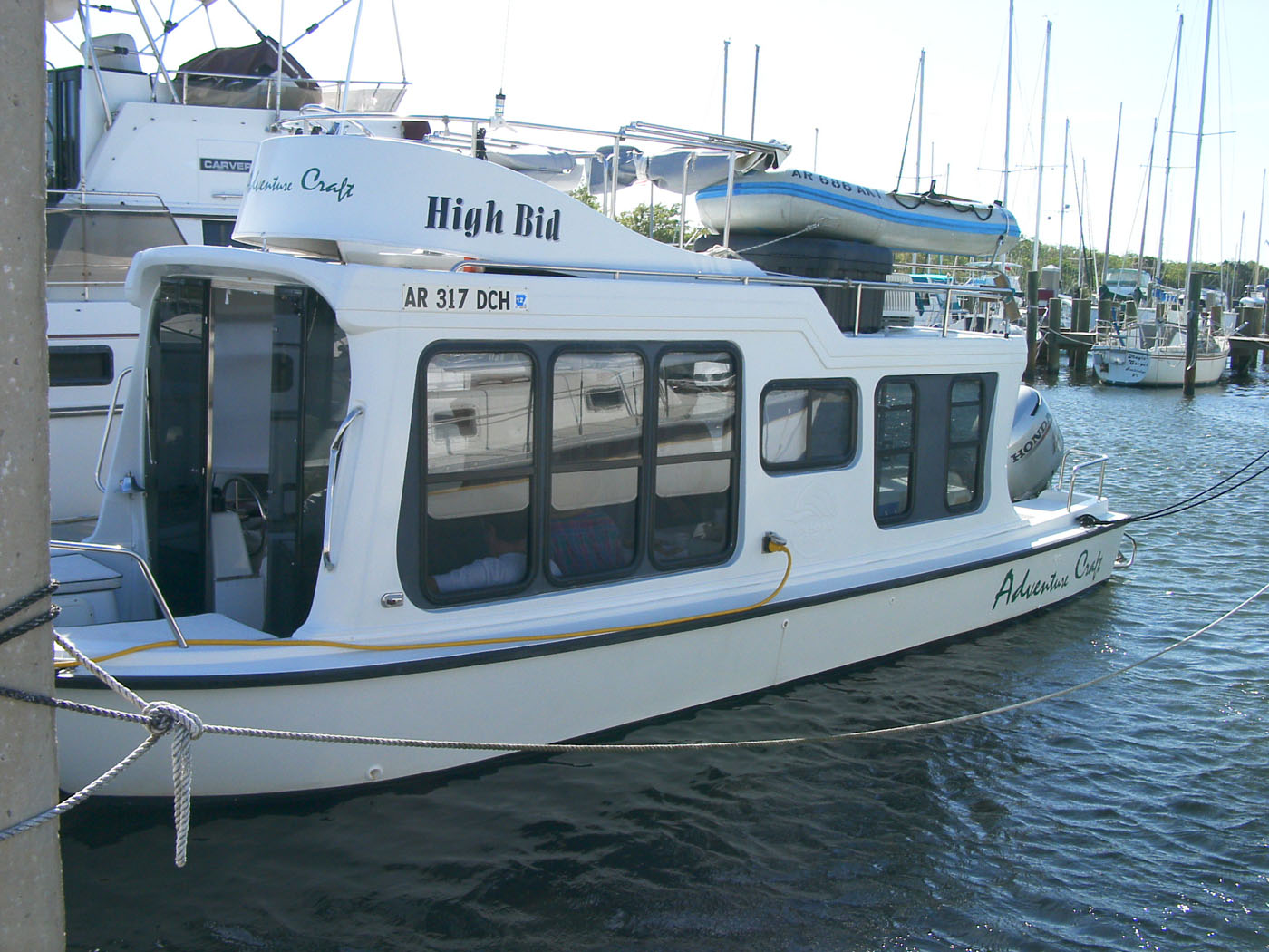 Small Houseboat This is a cool houseboat - the